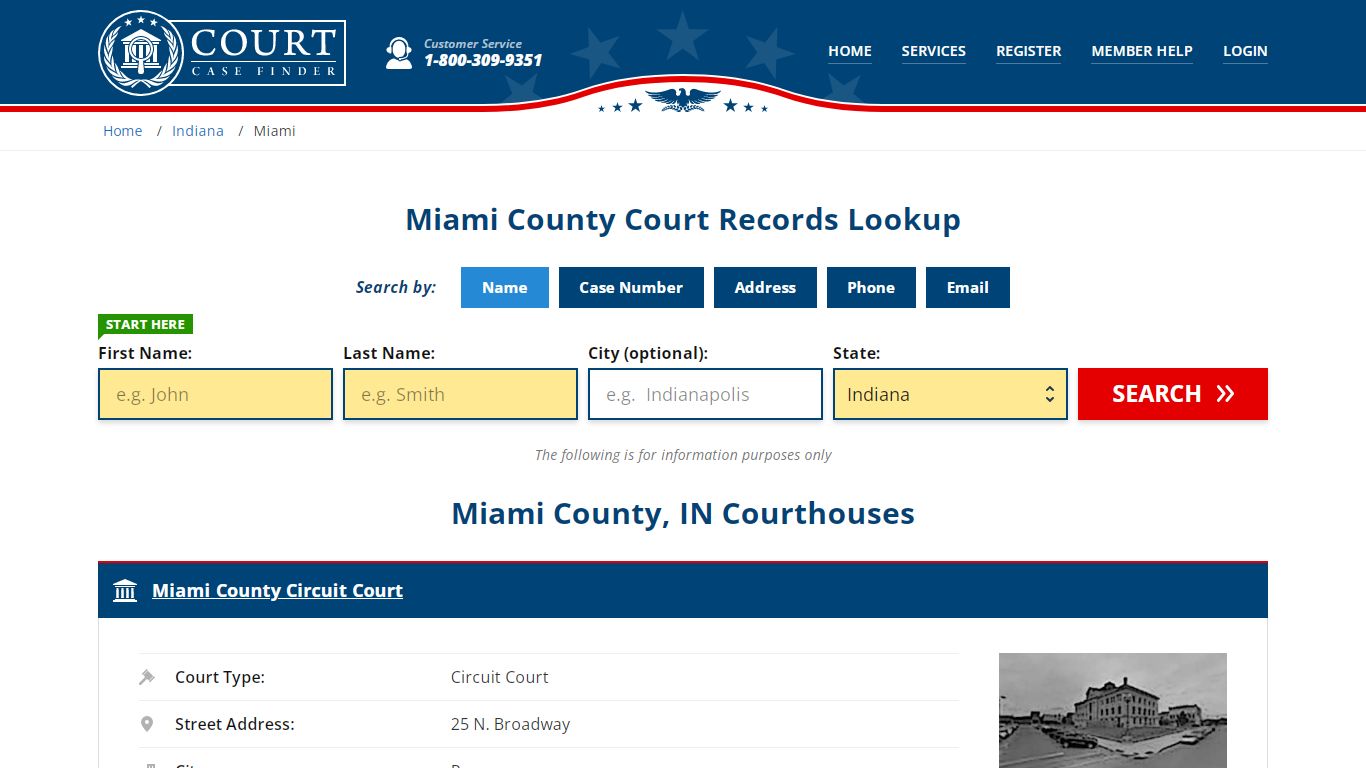 Miami County Court Records | IN Case Lookup - CourtCaseFinder.com