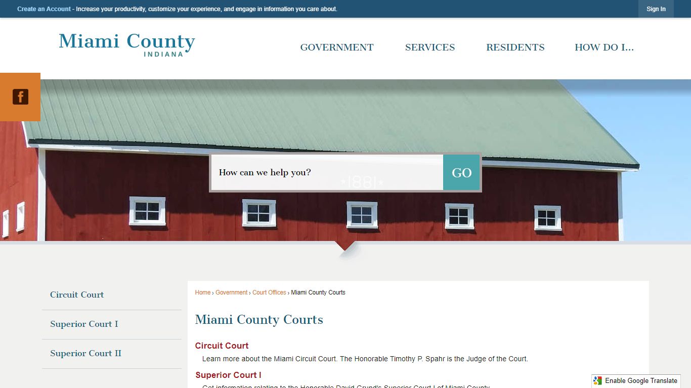 Miami County Courts | Miami County, IN