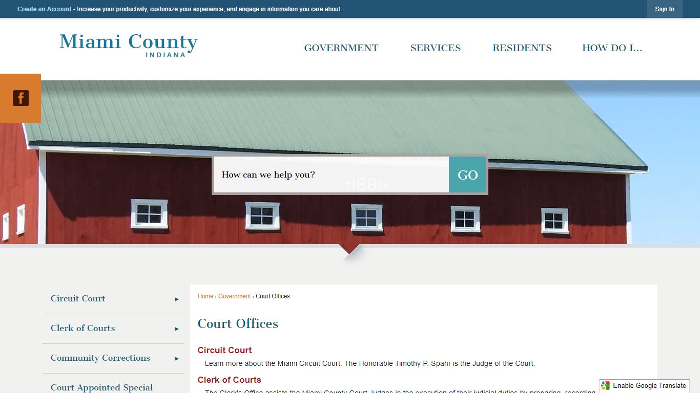Court Offices | Miami County, IN